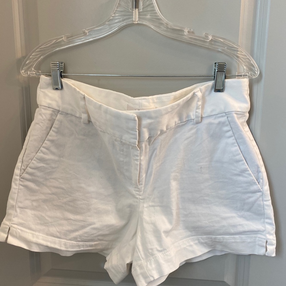White LOFT shorts